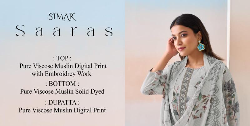 Glossy simar saaras cotton dress material wholesale